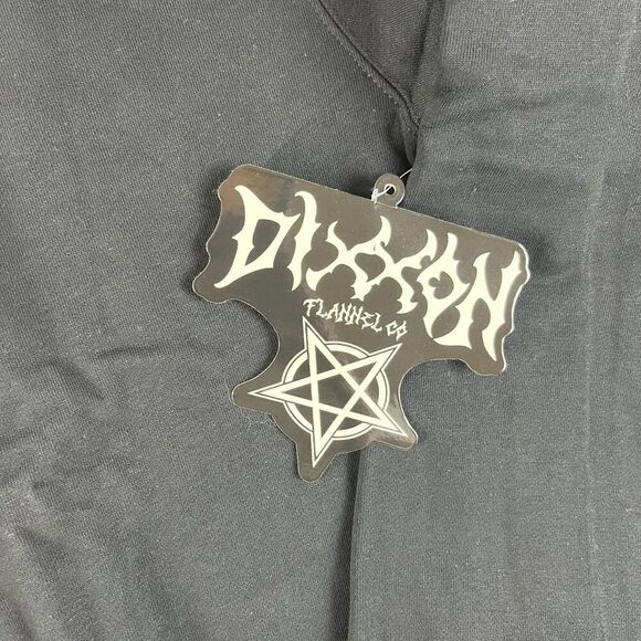 Dixxon Flannel Co Pentagram Spellout Crewneck Sweatshirt Fleece Black 3XL NWT - Picture 3 of 12